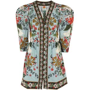 Farm Rio, Dames, Jurken, Veelkleurig, Maat: S