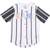 Karl Kani - Gestreept Baseball Shirt - Veelkleurig - Heren - Polyester