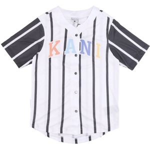 Karl Kani - Gestreept Baseball Shirt - Veelkleurig - Heren - Polyester