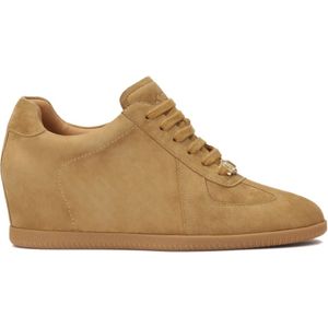 Kazar - Suède Sneakers - Bruin - Dames