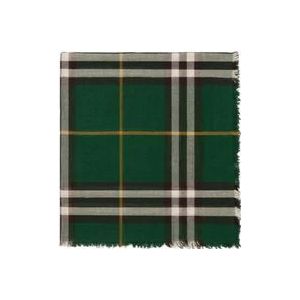Burberry Stijlvolle Sjaals Collectie , Green , Heren , Maat: ONE Size