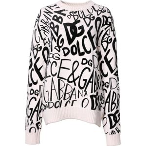 Dolce & Gabbana, Dames, Truien, Veelkleurig, Maat: XS Wol,