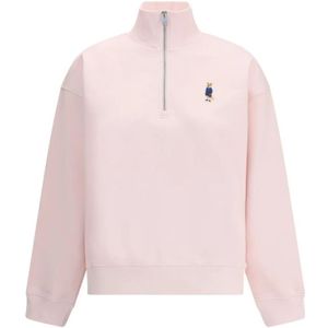 Maison Kitsuné, Dames, Sweatshirts & Hoodies, Roze, Maat: XS Katoen,