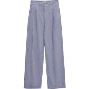 The New Society, Dames, Broeken, Blauw, Maat: XS Katoen,