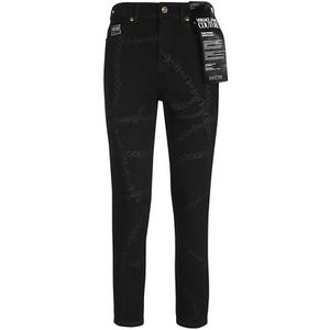 Versace Jeans Couture, Dames, Jeans, Zwart, Maat: W29 Katoen,