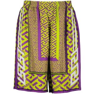 Versace, Heren, Korte broeken, Veelkleurig, Maat: S Zijde,
