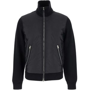 Tom Ford, Heren, Jassen, Zwart, Maat: L Wol,