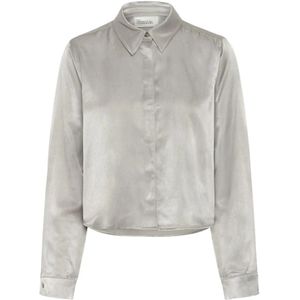 My Essential Wardrobe, Dames, Blouses & Shirts, Grijs, Maat: M