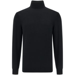 Boggi Milano, Heren, Truien, Zwart, Maat: S Wol,