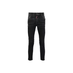Dsquared2 Pantalon 5 Zakken Jeans , Black , Heren , Maat: M