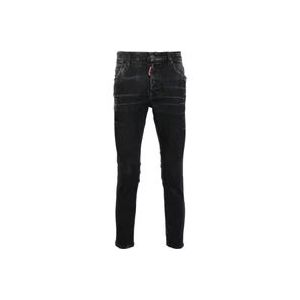 Dsquared2 Pantalon 5 Zakken Jeans , Black , Heren , Maat: L