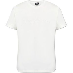 Giorgio Armani, Heren, Tops, Wit, Maat: 3XL Katoen,