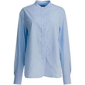 Soeur, Dames, Blouses & Shirts, Blauw, Maat: XS Katoen,