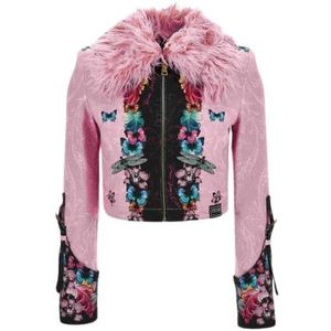 Versace Jeans Couture, Dames, Jassen, Roze, Maat: S