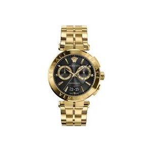 Versace Aion Chronograaf Goud Roestvrij Stalen Horloge , Yellow , Heren , Maat: ONE Size