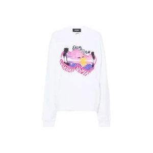 Dsquared2 Sweatshirts , White , Dames , Maat: XS