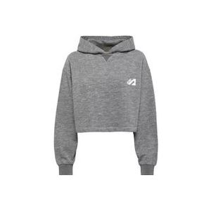 Autry Sweatshirt in effen kleur mélange katoen , Gray , Dames , Maat: M