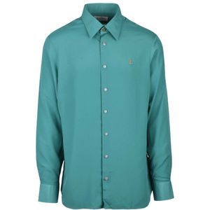 Vivienne Westwood, Heren, Overhemden, Groen, Maat: 2XL Poliester,