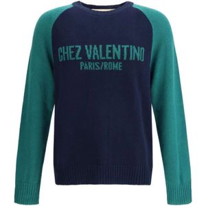 Valentino, Heren, Truien, Blauw, Maat: XL