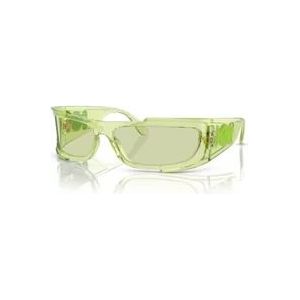 Versace Wpap-Around 0Ve4446 Zonnebrillen /Transparant groen , Green , unisex , Maat: M