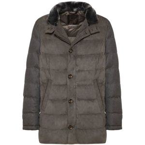 Gimo's, Heren, Jassen, Grijs, Maat: 4XL Suède,