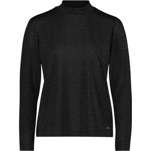 Betty & Co - Rolhals Shirt - Zwart - Dames - Met Lurex Draad