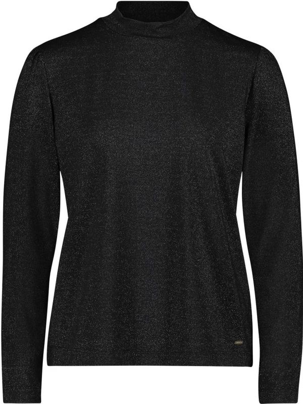 Betty & Co - Rolhals Shirt - Zwart - Dames - Met Lurex Draad