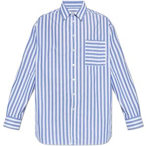 JW Anderson, Heren, Overhemden, Blauw, Maat: S Katoen,