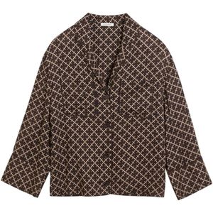 By Malene Birger, Dames, Blouses & Shirts, Bruin, Maat: XS Viscose,