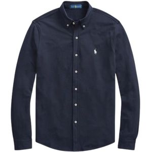 Polo Ralph Lauren, Heren, Overhemden, Blauw, Maat: XL Katoen,