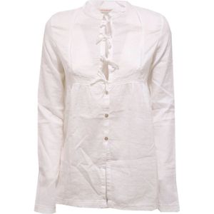 Peuterey, Dames, Blouses & Shirts, Wit, Maat: XS Katoen,