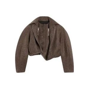 Jacquemus Blazers , Brown , Dames , Maat: 2XS