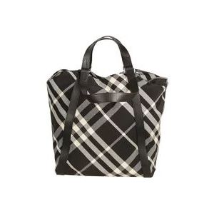 Burberry Stijlvolle Tote Tas voor Mannen , Black , Heren , Maat: ONE Size