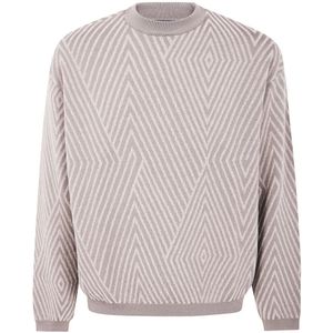 Emporio Armani, Heren, Truien, Beige, Maat: S