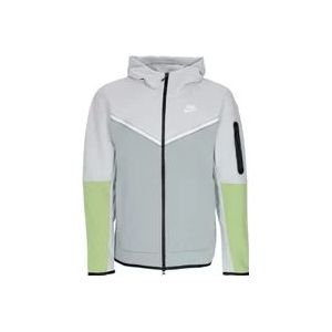 Nike Lichtgewicht rits hoodie - Sportswear Tech Fleece , Gray , Heren , Maat: XL