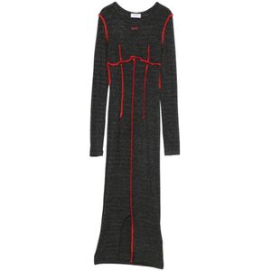 Off White, Dames, Jurken, Grijs, Maat: M