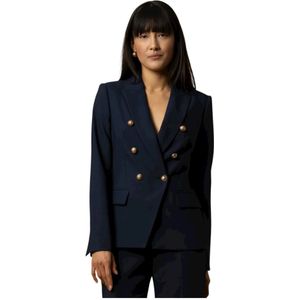 Kocca, Dames, Jassen, Blauw, Maat: M Leer,