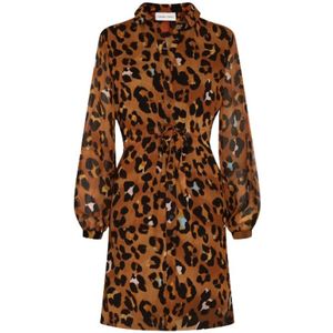 Fabienne Chapot, Dames, Jurken, Bruin, Maat: S Viscose,