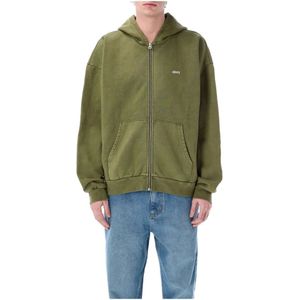 Obey, Heren, Sweatshirts & Hoodies, Groen, Maat: S Katoen,