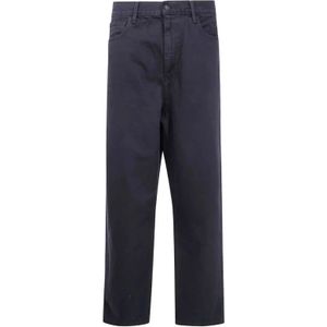 Carhartt Wip, Dames, Broeken, Blauw, Maat: M Katoen,