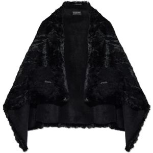 Balenciaga, Dames, Jassen, Zwart, Maat: ONE Size Poliester,