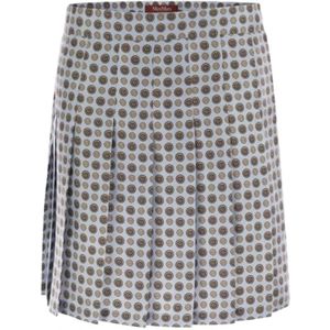 Max Mara Studio, Dames, Rokken, Blauw, Maat: 2XS Zijde,