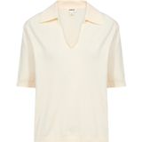 SOAKED IN LUXURY - Trui - Wit - Polokraag - Halve Mouw
