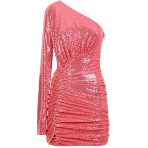 Alexandre Vauthier, Dames, Jurken, Roze, Maat: 2XS Viscose,