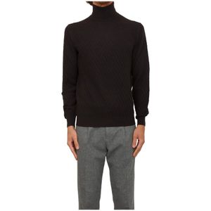 Paolo Pecora, Heren, Truien, Bruin, Maat: S Wol,