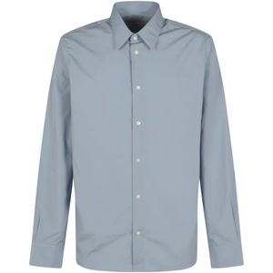 Ami Paris - Overhemden - Blauw - Katoenen Shirt - Lange Mouw