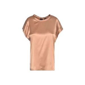 Pinko T-Hemden , Beige , Dames , Maat: L