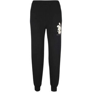 Stella McCartney, Dames, Broeken, Zwart, Maat: 4XS Katoen,