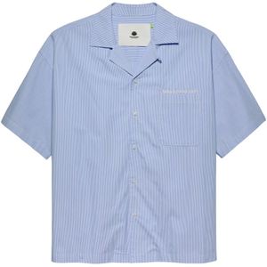 New Amsterdam Surf Association, Heren, Overhemden, Blauw, Maat: XL Katoen,