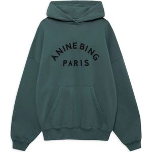Anine Bing, Dames, Sweatshirts & Hoodies, Groen, Maat: M